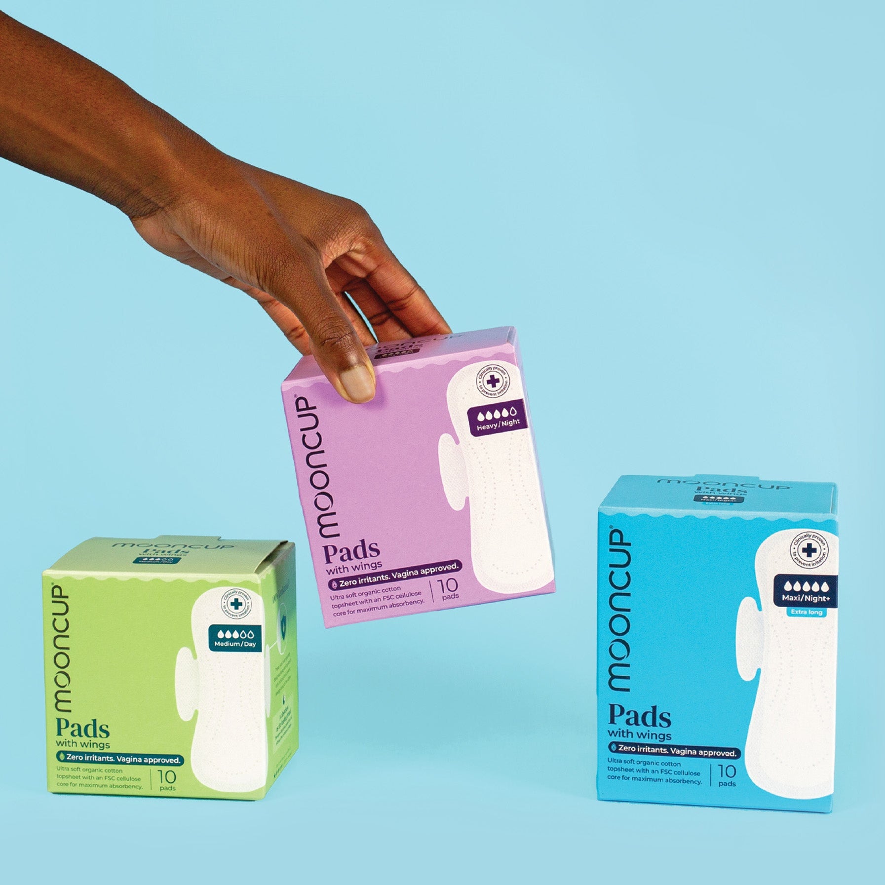 Pads, liners & tampons.