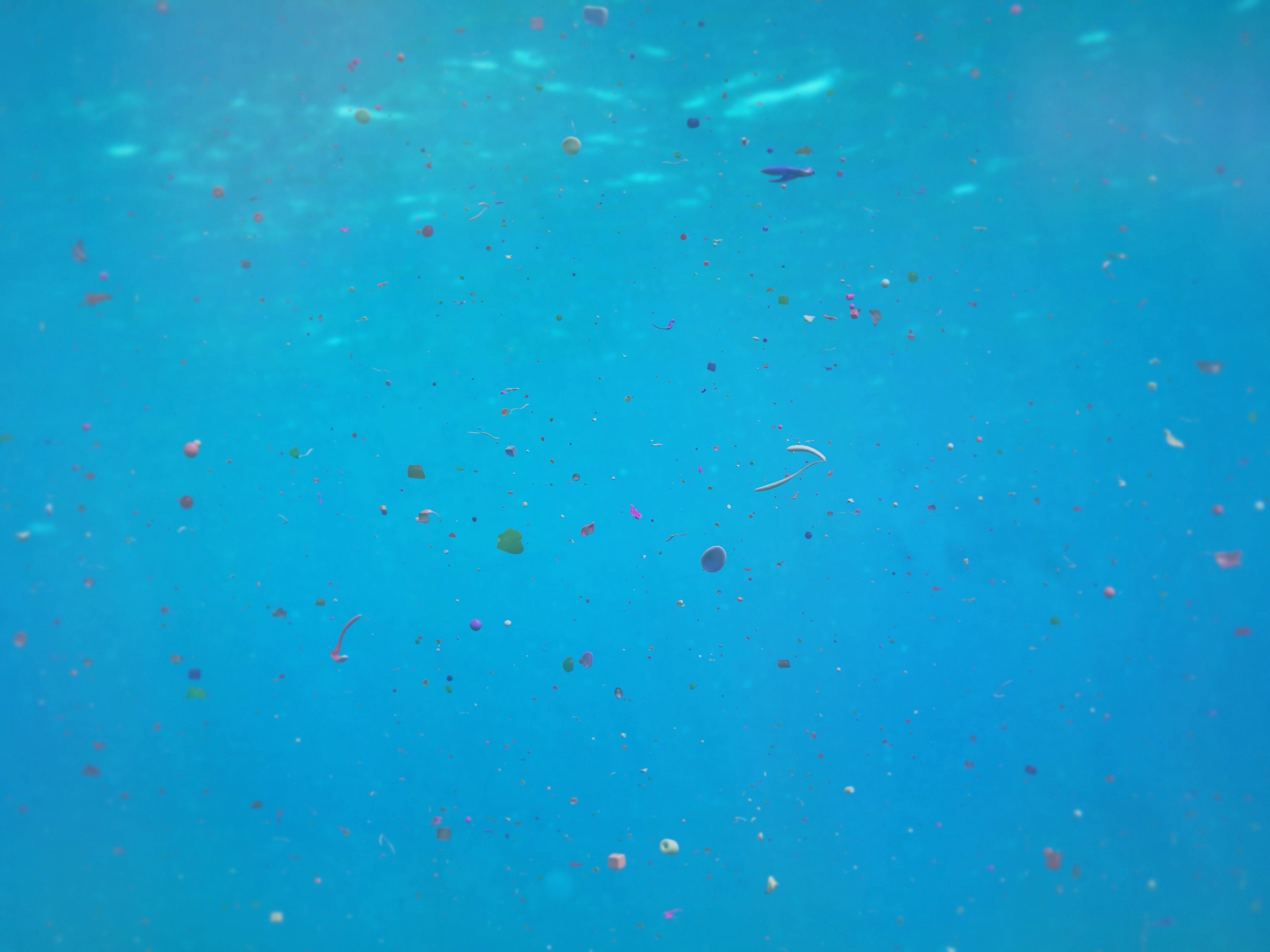 plastic waste in ocean