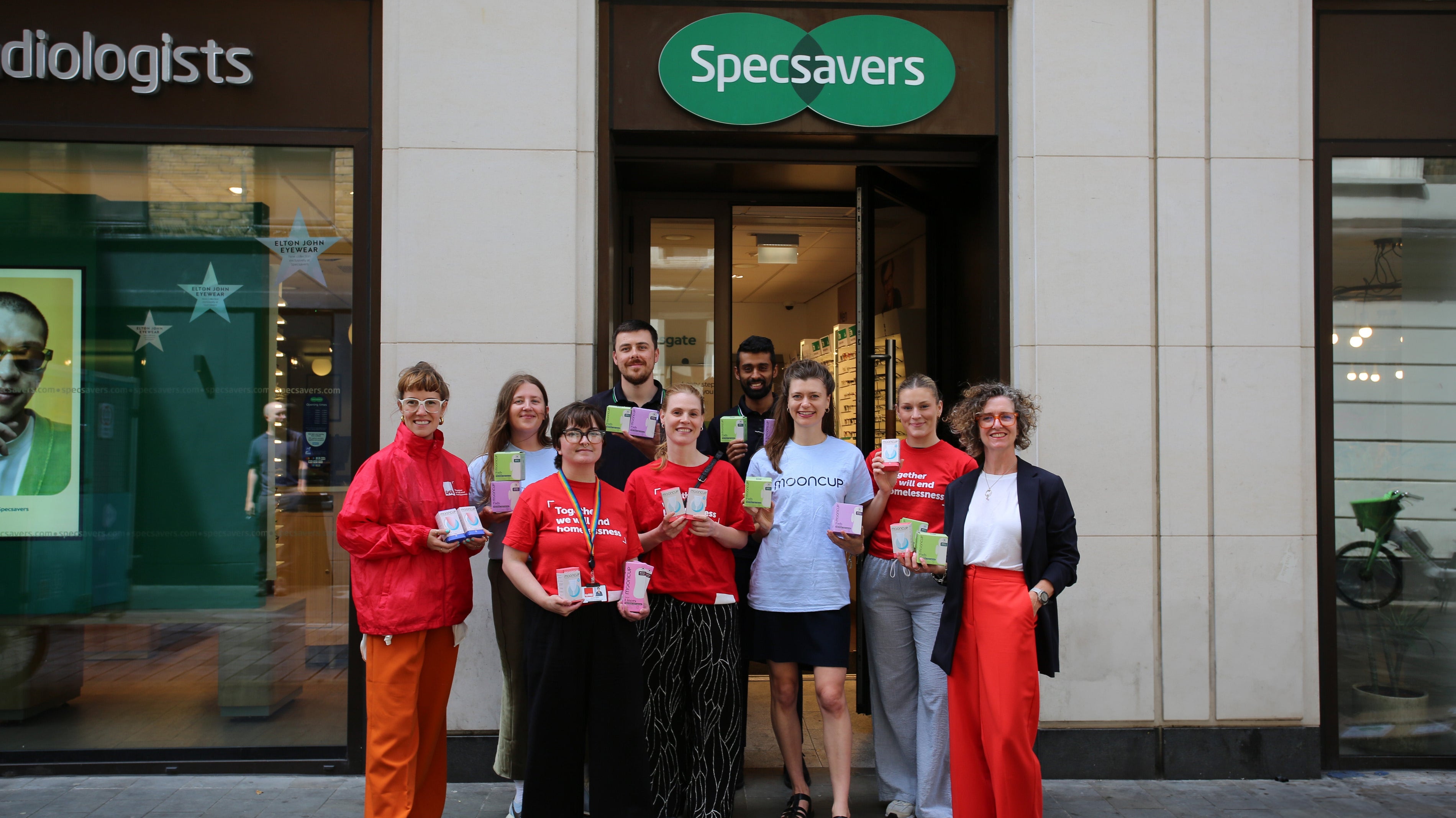 Tackling period poverty with Crisis, Specsavers & Henpicked