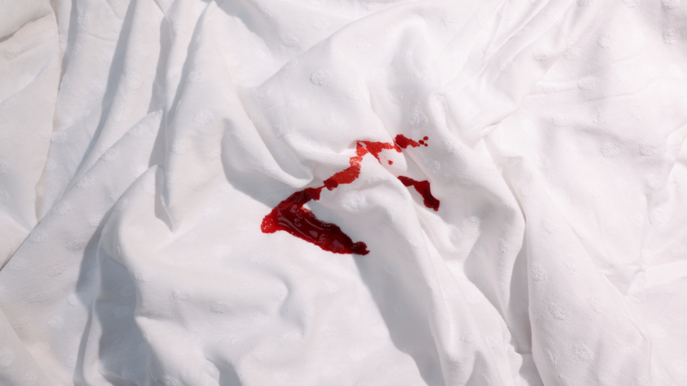 How to get blood stains out of bed sheets