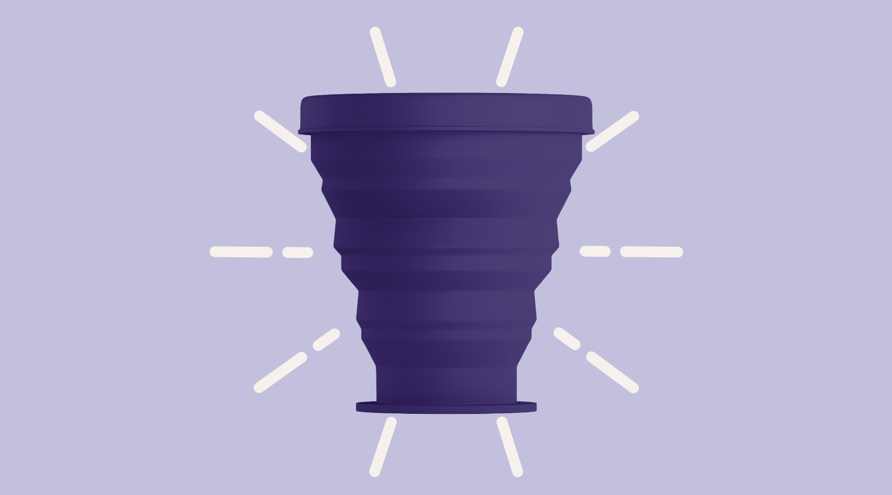 How to use a Mooncup Cleaning Pot with sterilising solution