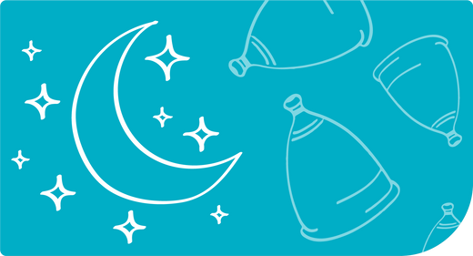 can you sleep with a menstrual cup in