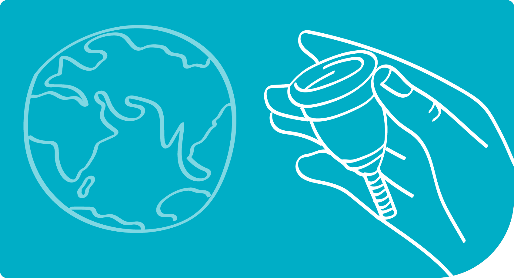 illustration with planet earth why menstrual cups are better for the environment