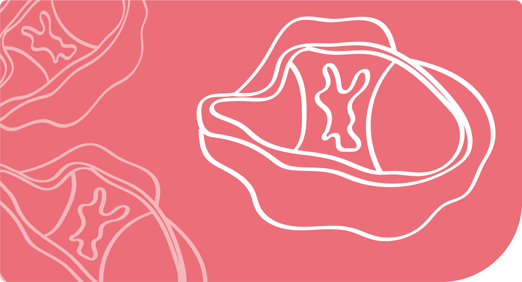 illustration of pants with vaginal discharge stains