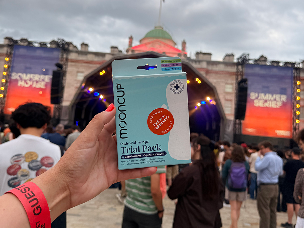 Mooncup x Somerset House Summer Series: Helping more people stay for the encore with free period care