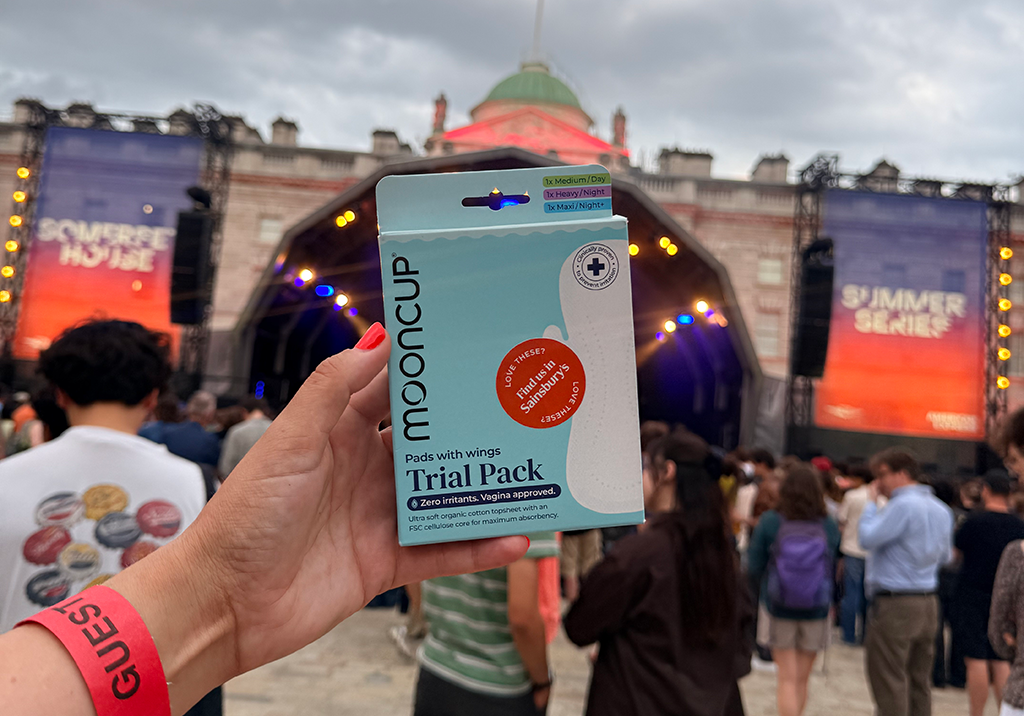 Mooncup x Somerset House Summer Series: Helping more people stay for the encore with free period care