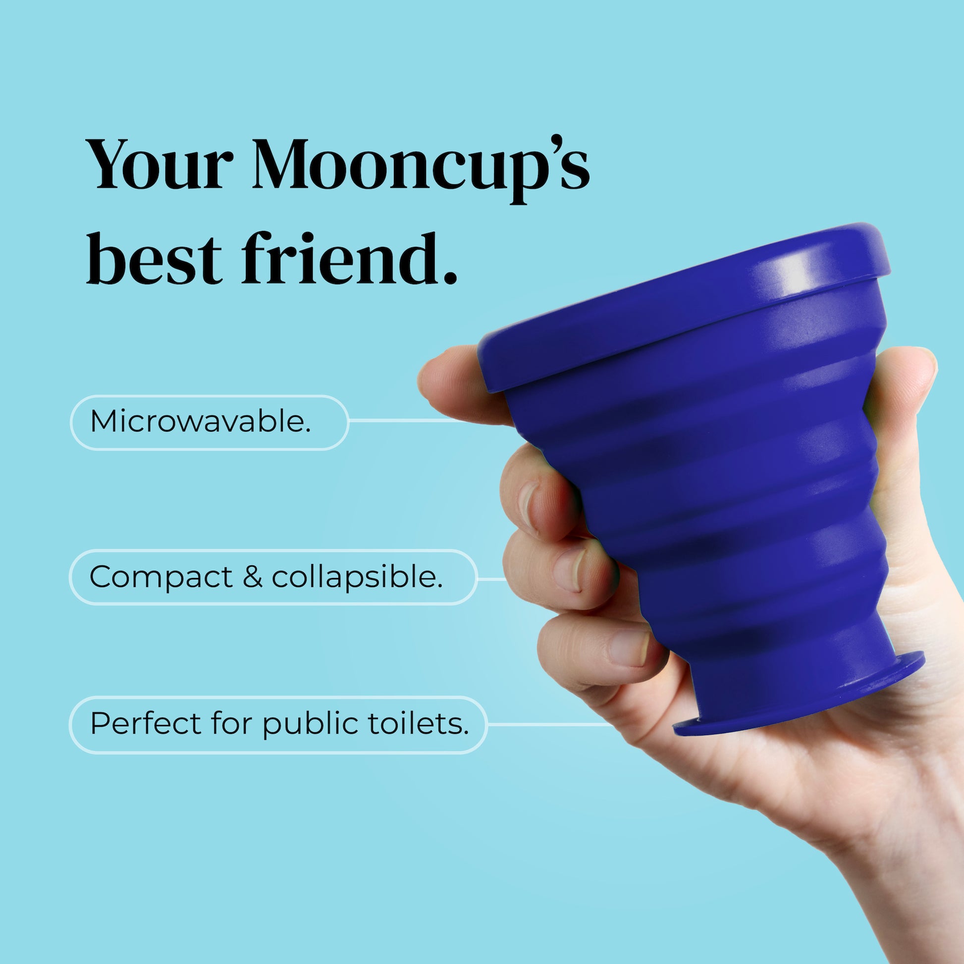 Mooncup e set per la pulizia