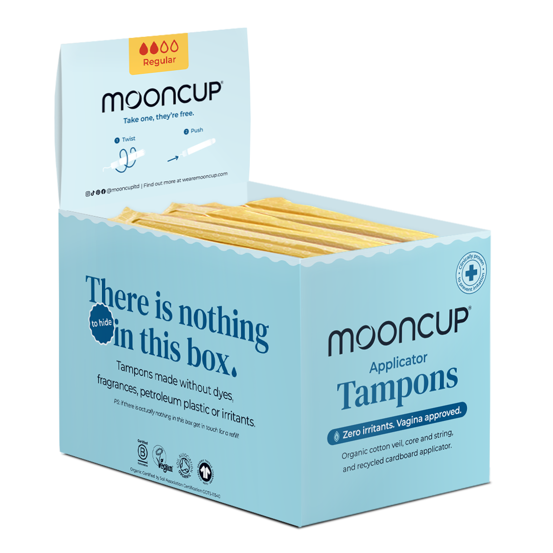 Mooncup Eco-Applikator Tampons Display-Box