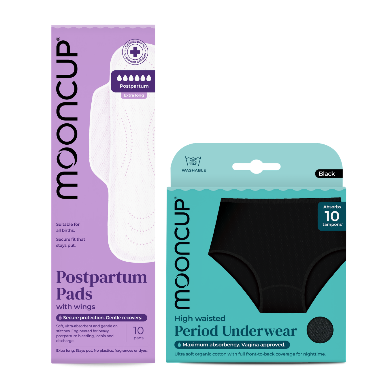 Postpartum Pads and Pants Bundle