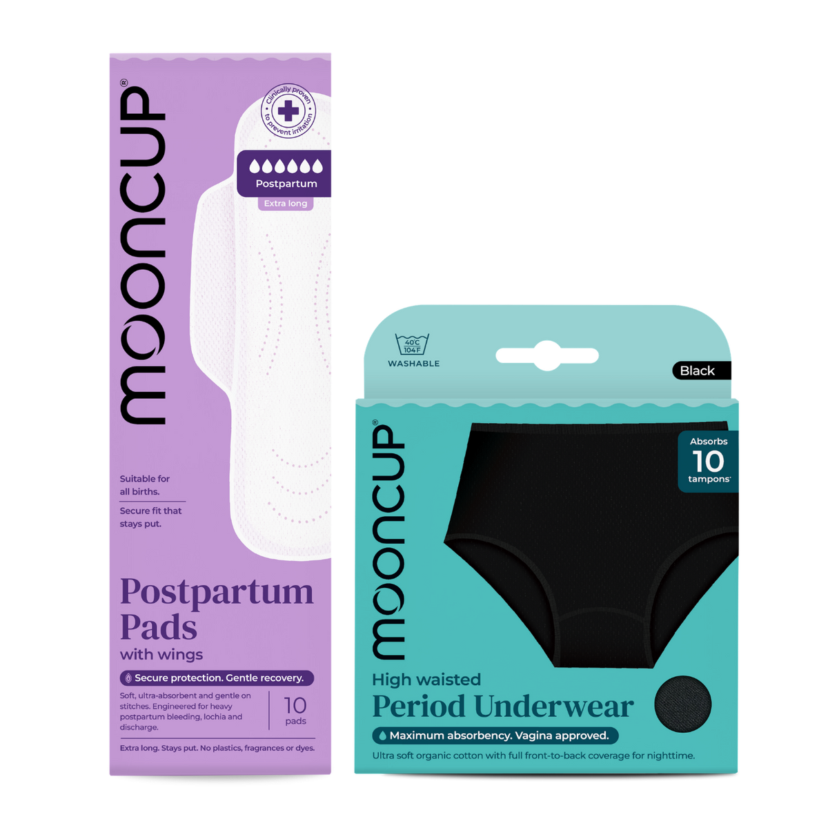 Postpartum Pads and Pants Bundle