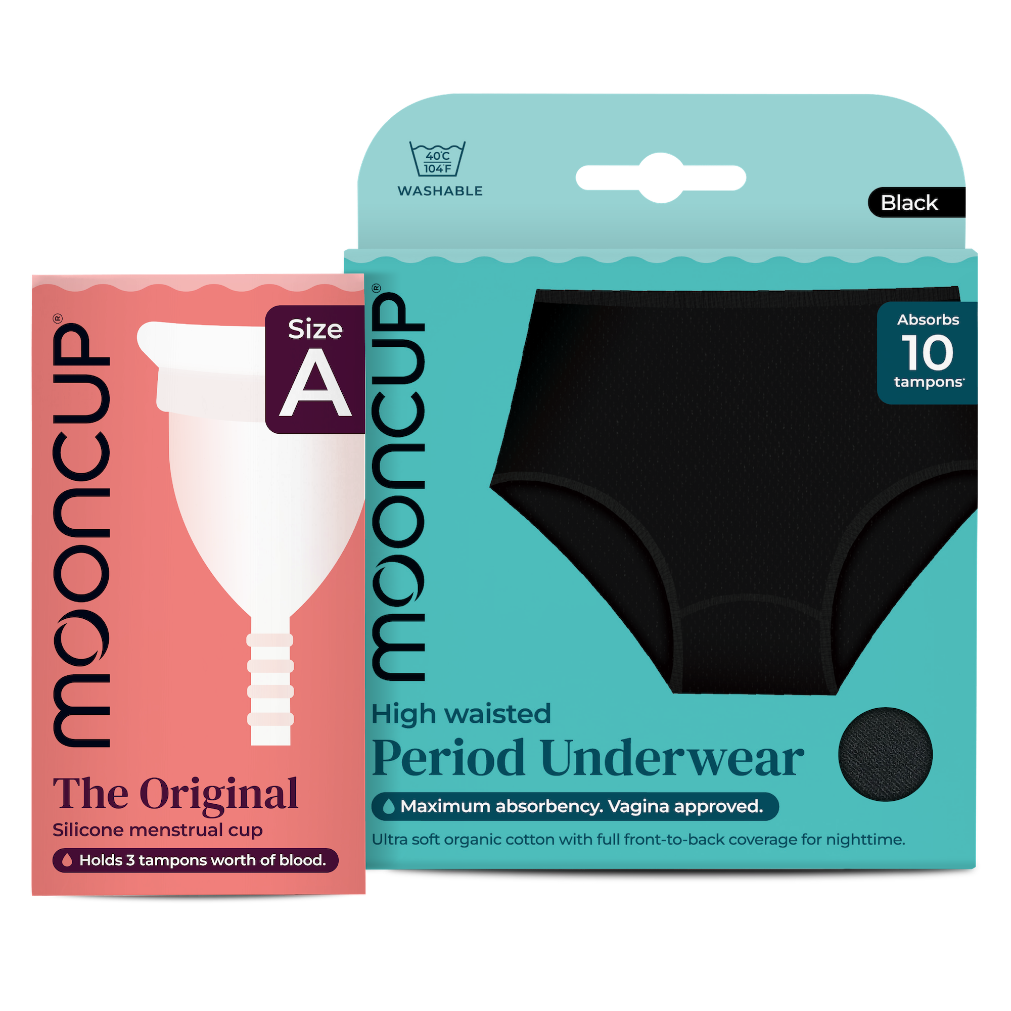 Mooncup Reusable Period Care Bundle - High Waist