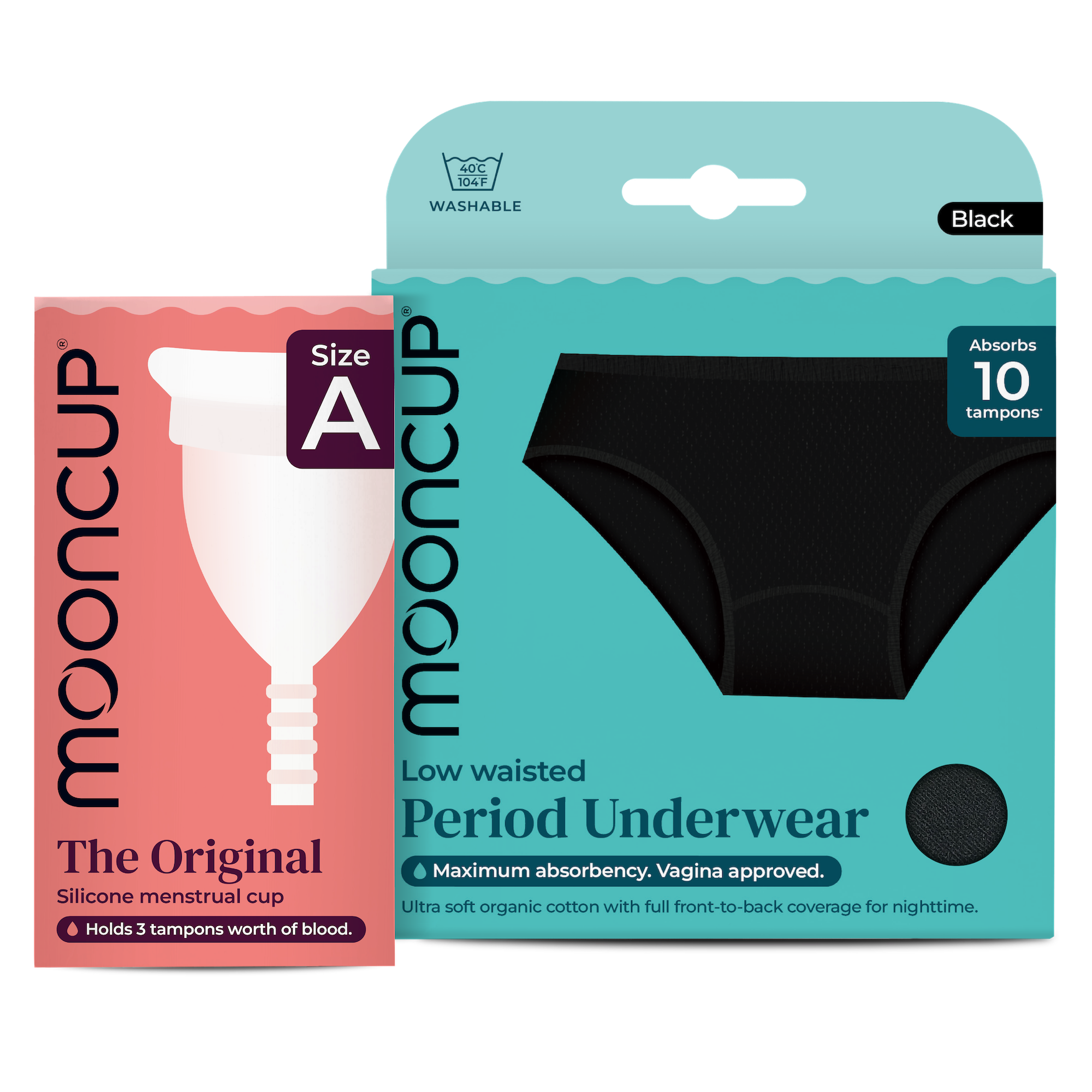 Mooncup Reusable Period Care Bundle - Low Waist