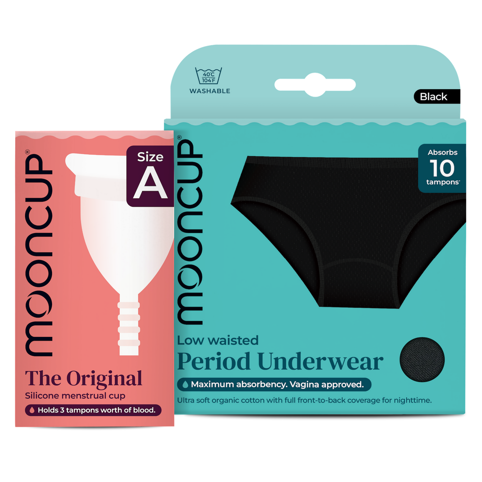 Reusable Bundle - Low Waist Period Pants & Original Mooncup