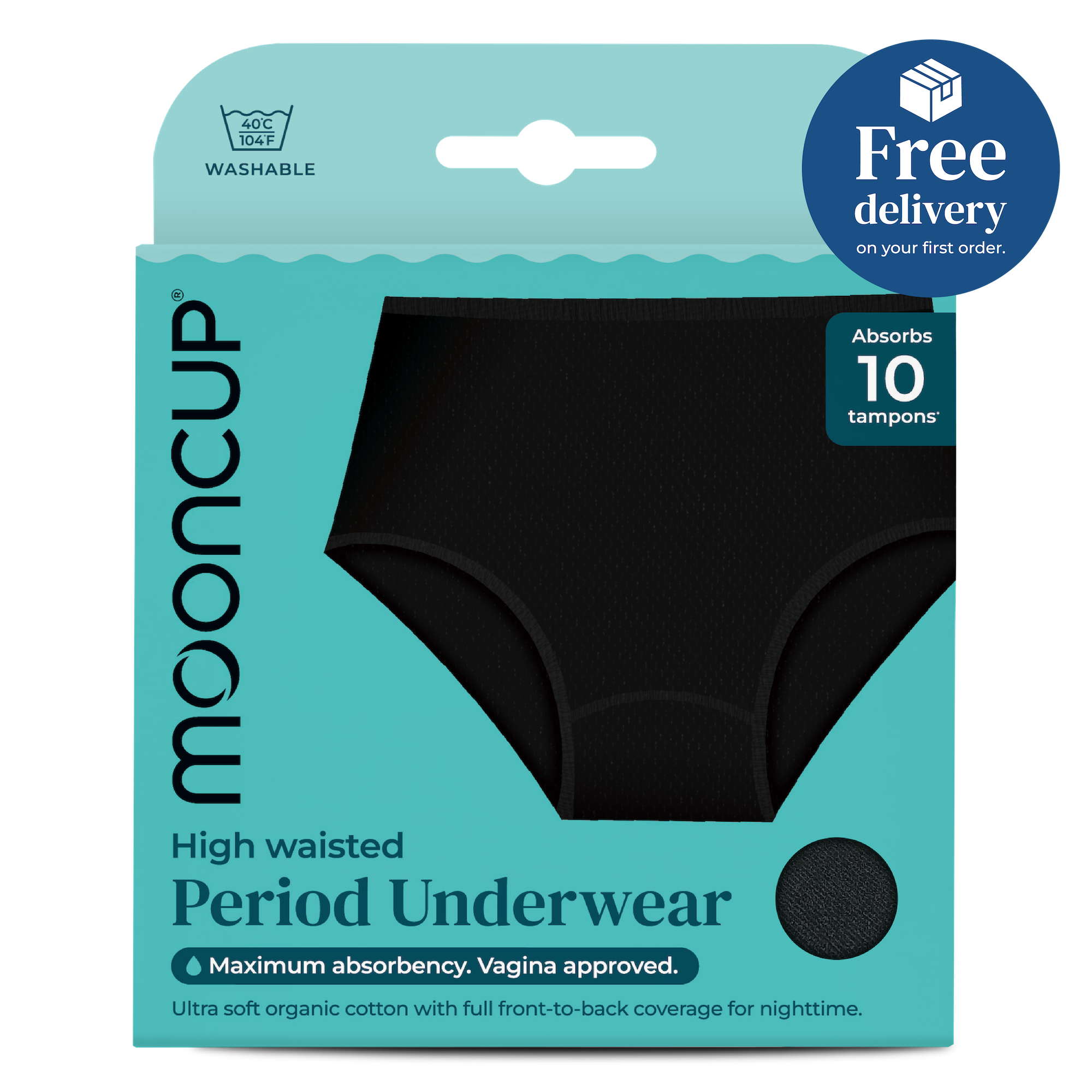 Pantalones de periodo cintura alta