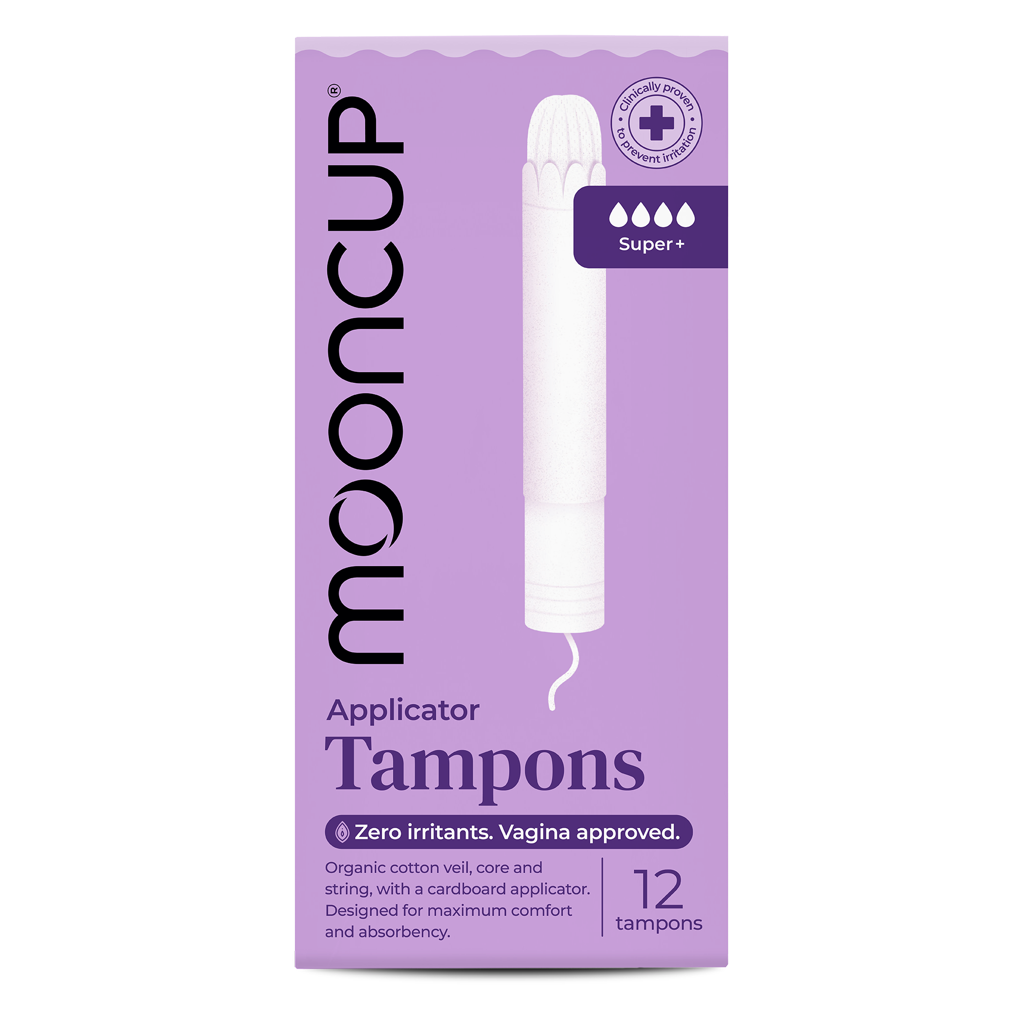 Organic Cotton Applicator Tampons